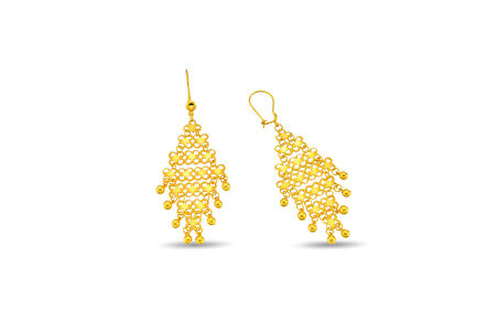 22 Ayar Altın Küpe