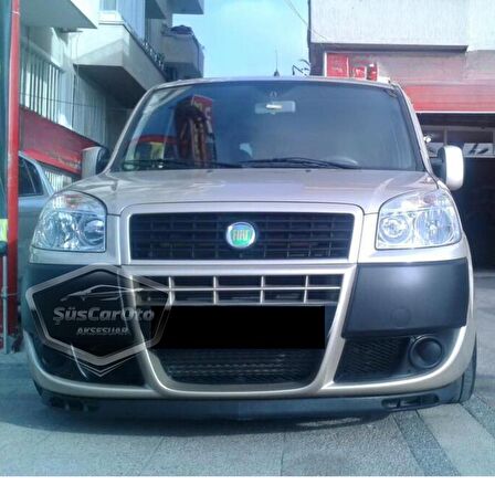 Fiat Doblo D2 2005-2010 Uyumlu Üniversal Laguna Lip Esnek Ön Lip 2 Parça Tampon Altı Dil Karlık Ön Ek