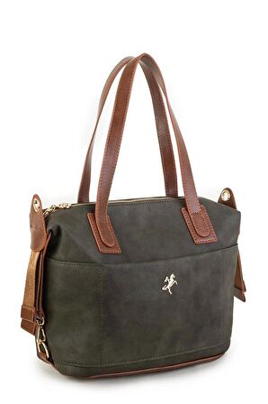 Nas Bag Kadın Omuz Çantası - Yeşil Taba