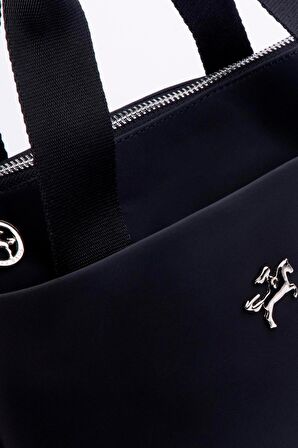 Nas Bag Kadın Hafif Omuz El ve Çapraz Çanta Buzzy Kumaş - Siyah