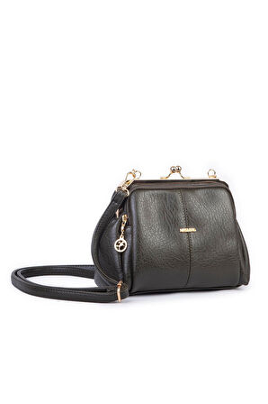 Nas Bag Burslu Klipsli Vintage Omuz ve Çapraz Çanta - Haki Victoria