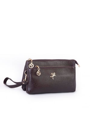 Nas Bag Kadın Çapraz ve Clutch Çanta - Kahve Victoria
