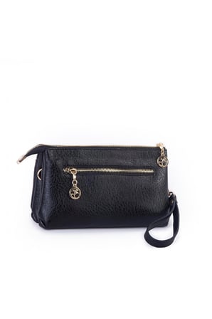 Nas Bag Kadın Çapraz ve Clutch Çanta - Siyah Victoria