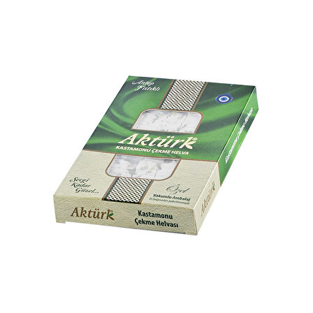 Aktürk Kastamonu Çekme Helva Sade ve Fıstıklı 250 gr 2 li Karma Paket