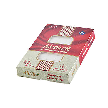Aktürk Kastamonu Çekme Helva Sade ve Fıstıklı 250 gr 2 li Karma Paket