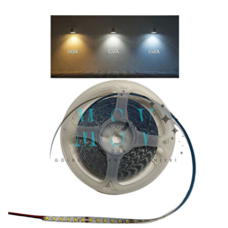 3 Metre Sabit Akım Avize Şerit Led 2835 SMD 180 Ledli 3 Renk (6500K-4000K-3000K) 8mm IP20