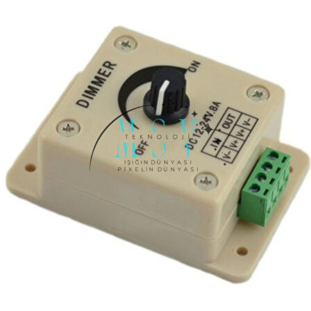 10 Adet 24V 6500K Beyaz Işık Samsung Ledli Pergola 4.5A Trafo ve 8A Manuel Dimmer Kumandalı Set Tente Aydınlatması