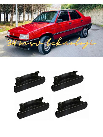 Renault 9 R9 Broadway Spring Yeni Model Oval Dış Açma Kapı Kolu 4 adet Set