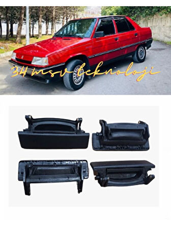 Renault 9 R9 Broadway Spring Eski Model Kare Dış Açma Kapı Kolu 4 Adet Takım Set