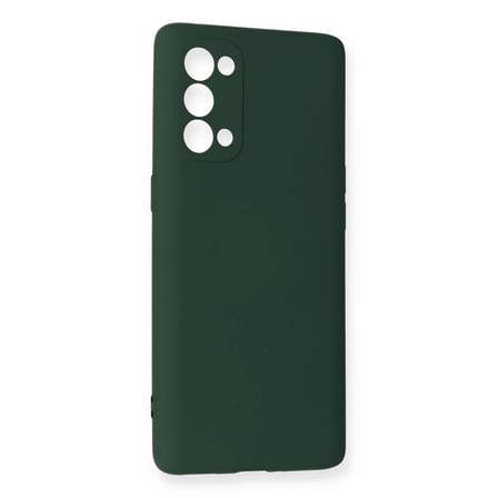 Oppo Reno 5 Pro Kılıf Nano içi Kadife Silikon - Koyu Yeşil