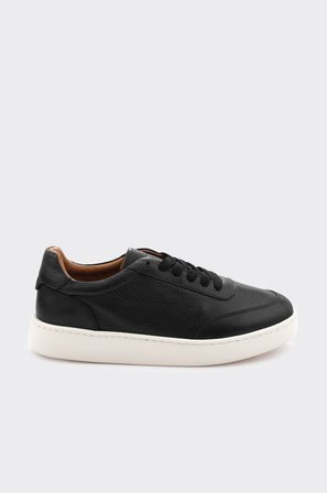 Hakiki Deri Bağcıklı Erkek Sneaker