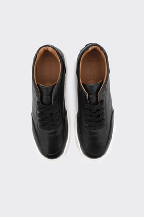 Hakiki Deri Bağcıklı Erkek Sneaker