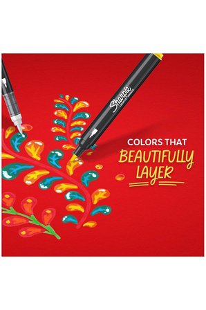 Sharpie Markör Akrilik Fırça Uç Kalem 5 Renk 2201182