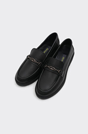 Hakiki Deri Tokalı Kadın Casual Ayakkabı