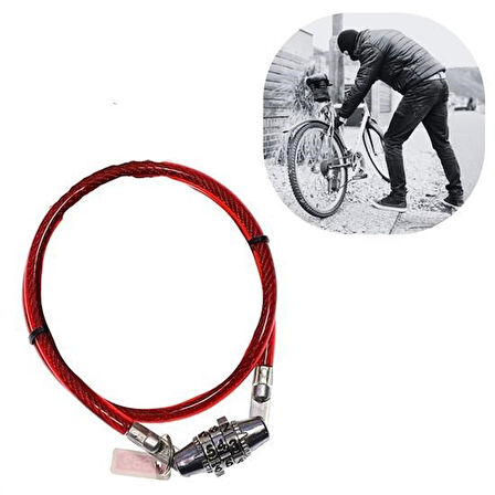 caselka® Şifreli Pratik ve Sağlam Bisiklet Kilidi