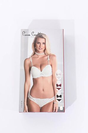 Pierre Cardin Kadın Balenli Destekli Push Up Sütyen Takımı
