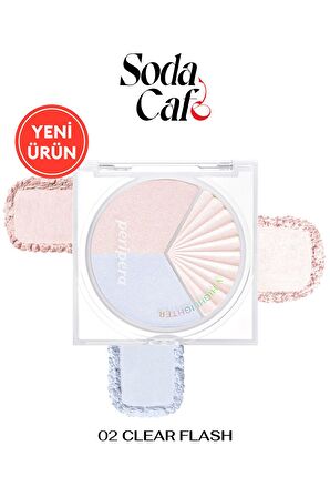 İnci Işıltıları İçeren Aydınlatıcı Paleti PERIPERA V Highlighter Ad (002 Clear Flash)