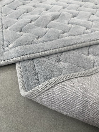 Kapadokya Yumuşacık, Süper Emici 2'li 100% Pamuk Ultra Lüks Banyo Paspası Seti