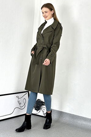 Kadın Su İtici Trençkot – Mevsimlik