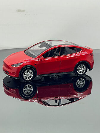Tesla Model Y  Koleksiyonluk Metal Sesli Işıklı Diest Car Oyuncak model Araba 12 cm