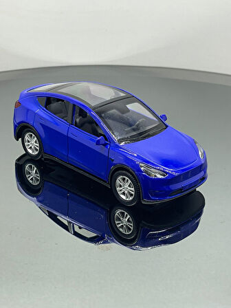 Tesla Model Y  Koleksiyonluk Metal Sesli Işıklı Diest Car Oyuncak model Araba 12 cm