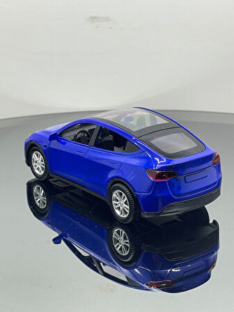 Tesla Model Y  Koleksiyonluk Metal Sesli Işıklı Diest Car Oyuncak model Araba 12 cm