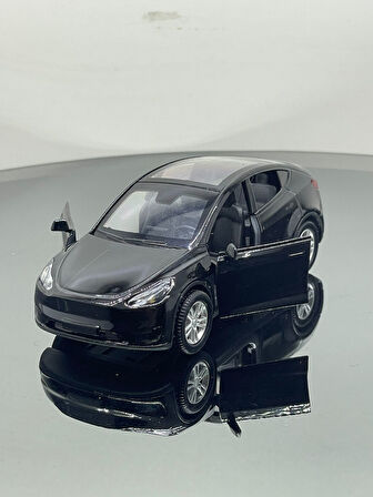 Tesla Model Y  Koleksiyonluk Metal Sesli Işıklı Diest Car Oyuncak model Araba 12 cm
