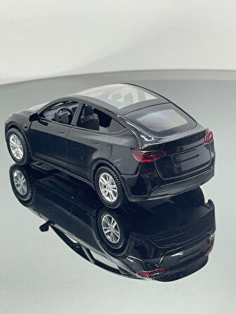 Tesla Model Y  Koleksiyonluk Metal Sesli Işıklı Diest Car Oyuncak model Araba 12 cm