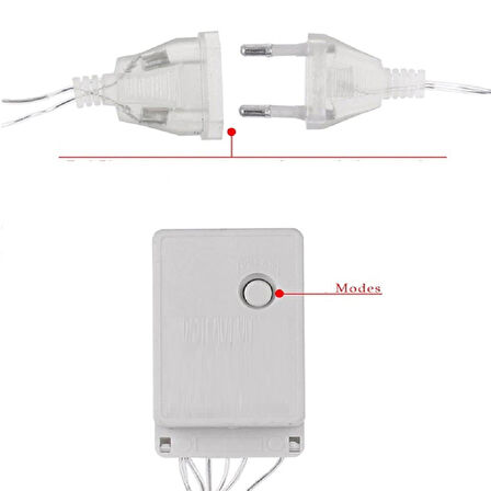 SU DAMLASI SALKIM LED IŞIK RENKLİ LED IŞIK 3 METRE 1.20 CM DAL YILBAŞI IŞIKLARI NOEL IŞIKLARI RENKLİ LED IŞIK