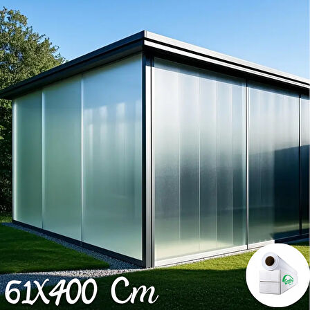 61 Cm x 4 Metre Cam Kumlama, Ofis, Duşakabin ve Balkon Camı Buzlu Kaplama Folyosu