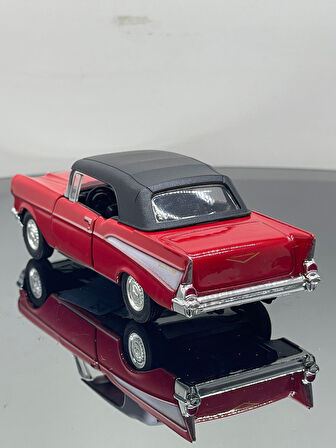 1.36 Ölçek Chevrolet Bel Air 1957 Klasik Metal Oyuncak Araba