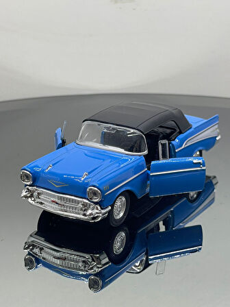 1.36 Ölçek Chevrolet Bel Air 1957 Klasik Metal Oyuncak Araba