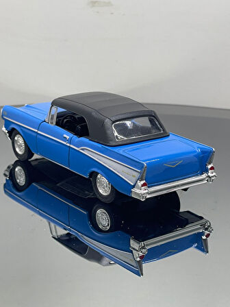 1.36 Ölçek Chevrolet Bel Air 1957 Klasik Metal Oyuncak Araba