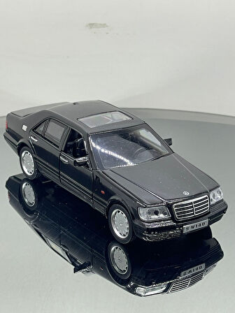 1.24 Ölçek Mercedes 500Sel Metal Sesli Işıklı Oyuncak Araba