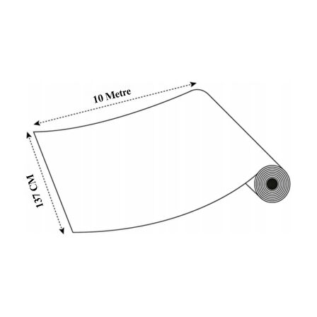 Parlak Beyaz Mobilya Ve Dolap Kaplama Folyosu 137 Cm x 10 Metre  (Lake , Arkası Gri)