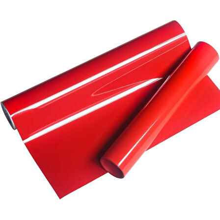 Parlak Kırmızı Kendinden Yapışkanlı Çok Amaçlı Kaplama Folyosu 61 Cm x 1 Metre