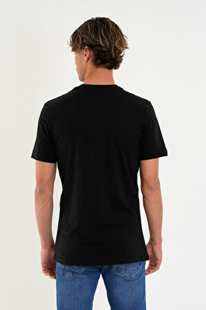 Regular Fit Baskısız Basic T-Shirt %100 Pamuk Yumuşak Dokulu Bisiklet Yaka Tişört