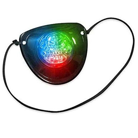 2 ADET LİGHT UP PIRATES EYE PATCH LED LİGHT LED IŞIKLI KORSAN GÖZ BANDI IŞIKLI KORSAN BANDI  YILBAŞI PARTİ IŞIKLARI