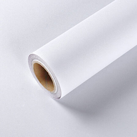 Beyaz Mat Duvar Kaplama ve Duvar Baskı Folyosu 137x5 Metre