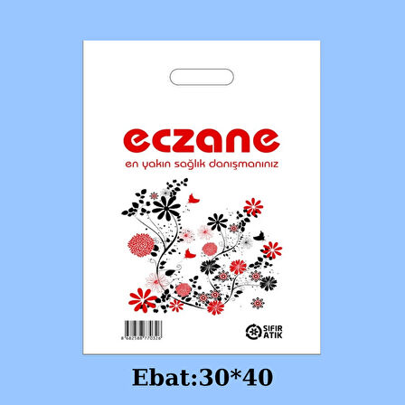 Eczane Poşeti Bio Mini El Geçme-100 Adet 30x40