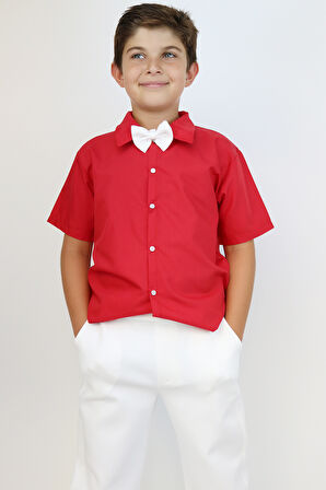 Erkek Çocuk Santino Papyonlu Alt Üst Takım 23 Nisan 29 Ekim 10 Kasım 19 Mayıs Gösteri Kıyafeti