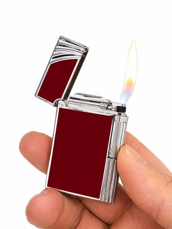 Premium Metal Gazlı Çakmak – Klasik Kapaklı Doldurulabilir Lüks Tasarım Çakmak