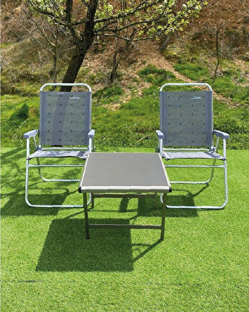 KÜÇÜK MDF +2 PLAJ SANDALYE SET