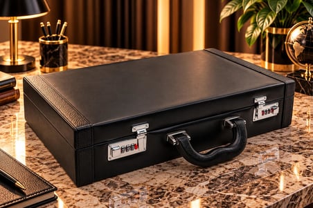 Saat Çantası 21'li Diplomat Model Alcantara Kilitli