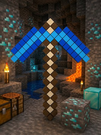 3D Baskılı Minecraft Temalı ( Kılıç Balta Kazma Kürek Çapa ) Eğitici Oyuncak