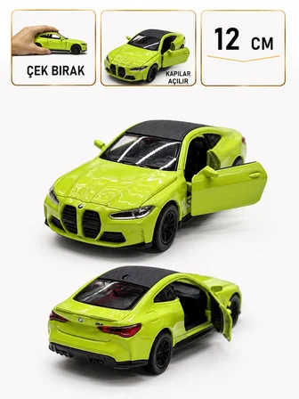1:36 ÖLçek Bmw M4  Metal Model Araba