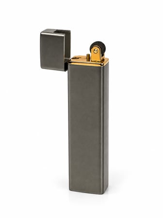 Premium Metal Gazlı Çakmak Kare Tasarımlı Şık Hediyelik Çakmak