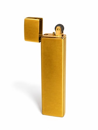 Premium Metal Gazlı Çakmak Kare Tasarımlı Şık Hediyelik Çakmak
