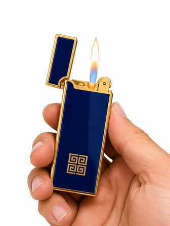 Premium Metal Gazlı Çakmak Gold Klasik Tasarım