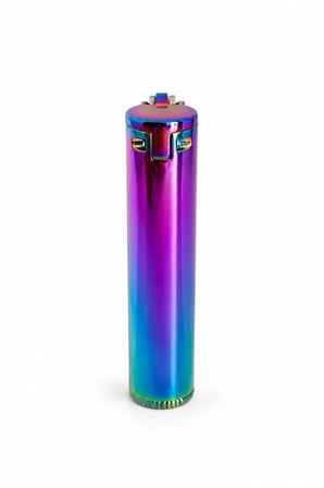 Clipper Metal Gökkuşağı Benzinli Çakmak Özel Metal Kutulu Premium Model